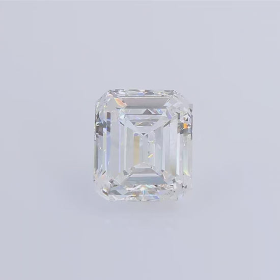 天然ダイヤモンドルース 1.613ct 無色E エメラルドカット ダイヤモンド映像