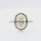 天然ダイヤモンドリング 2.39ct Oval 18KWG 映像