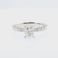 天然ダイヤモンドリング 1.361ct Princess 18KWG 映像