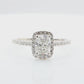 18K Cushion-cut Colorless Diamond Ring - 1.31ct