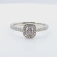 Mael Cushion Very Light Pink Diamond Ring - 0.735ct 