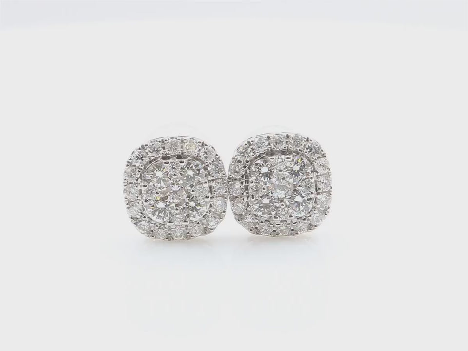 天然ダイヤモンドリング 無色 クッション  0.5ct 映像