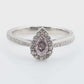 Mael Pear Very Light Pink Diamond Ring - 0.51ct