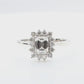 天然ダイヤモンドリング 1.35ct Emerald 18KWG 映像