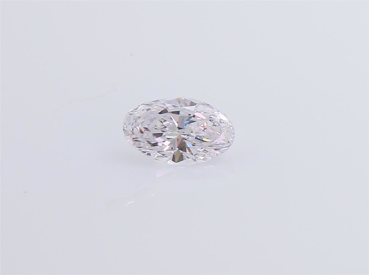  天然ダイヤモンドルース 0.542ct ベリーライトパープルピンク オーバル ダイヤモンド映像