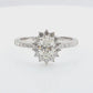 天然ダイヤモンドリング ほぼ無色 1.25ct SI1 オーバル 映像