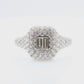 18K Baguette&Round-cut Near Colorless Diamond Ring - 1.68ct