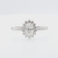 天然ダイヤモンドリング 1.144ct Oval 18KWG 映像