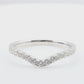 18K V字ライン ダイヤモンドリング 0.49ct