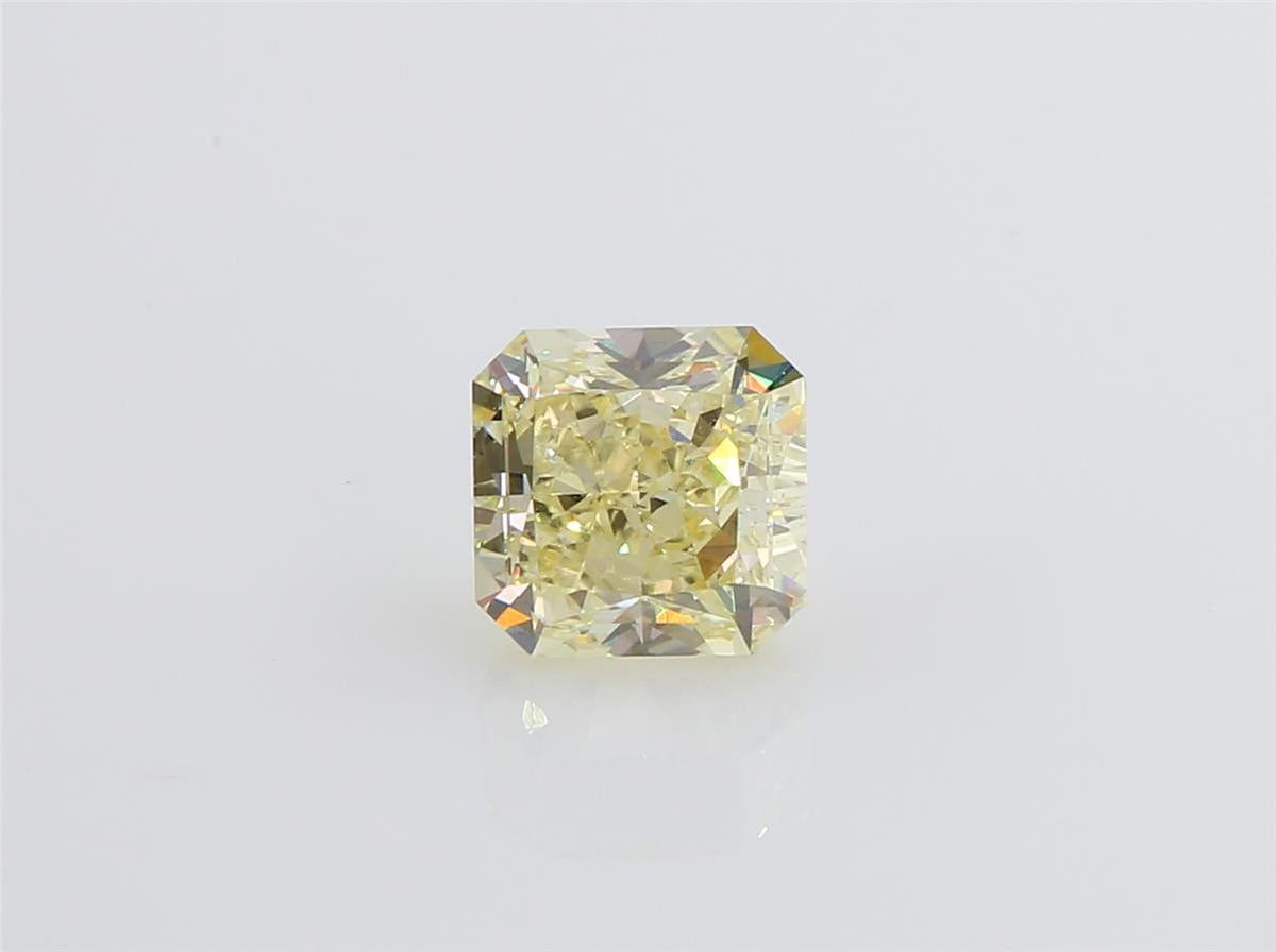 天然ダイヤモンドルース 1.52ct ファンシーイエロー ラディアント ダイヤモンド映像
