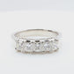Princess-cut 5 Stone Colorless Diamond Ring - 1.5ct