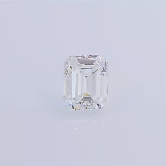 天然ダイヤモンドルース 0.783ct 無色F エメラルドカット ダイヤモンド映像