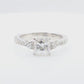 天然ダイヤモンドリング 1.32ct Princess 18KWG 映像