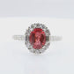 18K Spinel Oval-cut Diamond Ring - 2.312ct