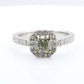 Mael Radiant Light Green Diamond Ring - 1.275ct