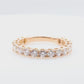18KPG Diamond Eternity Ring Faint Pink  - 1.55ct