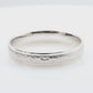 PT950 Hammered Men's Ring - 0.01ct