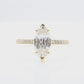 天然ダイヤモンドリング 2.291ct Marquise 18KYG 映像