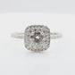 18K ほぼ無色G ダイヤモンドリング 1.005ct SI1 ラウンドカット