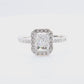 天然ダイヤモンドリング 1.23ct Radiant 18KWG 映像