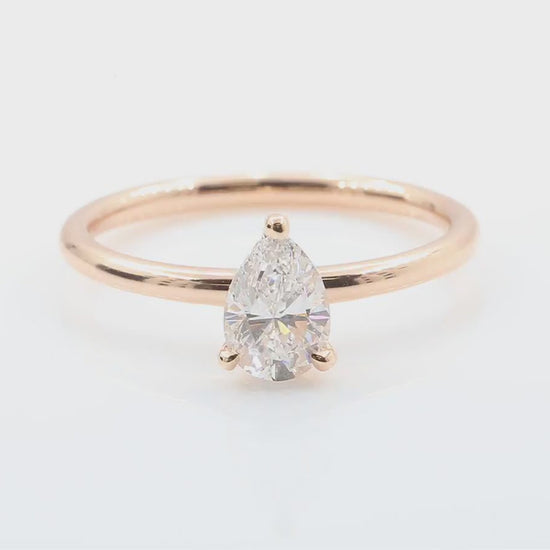 天然ダイヤモンドリング 無色 ペア SI1 0.837ct 映像