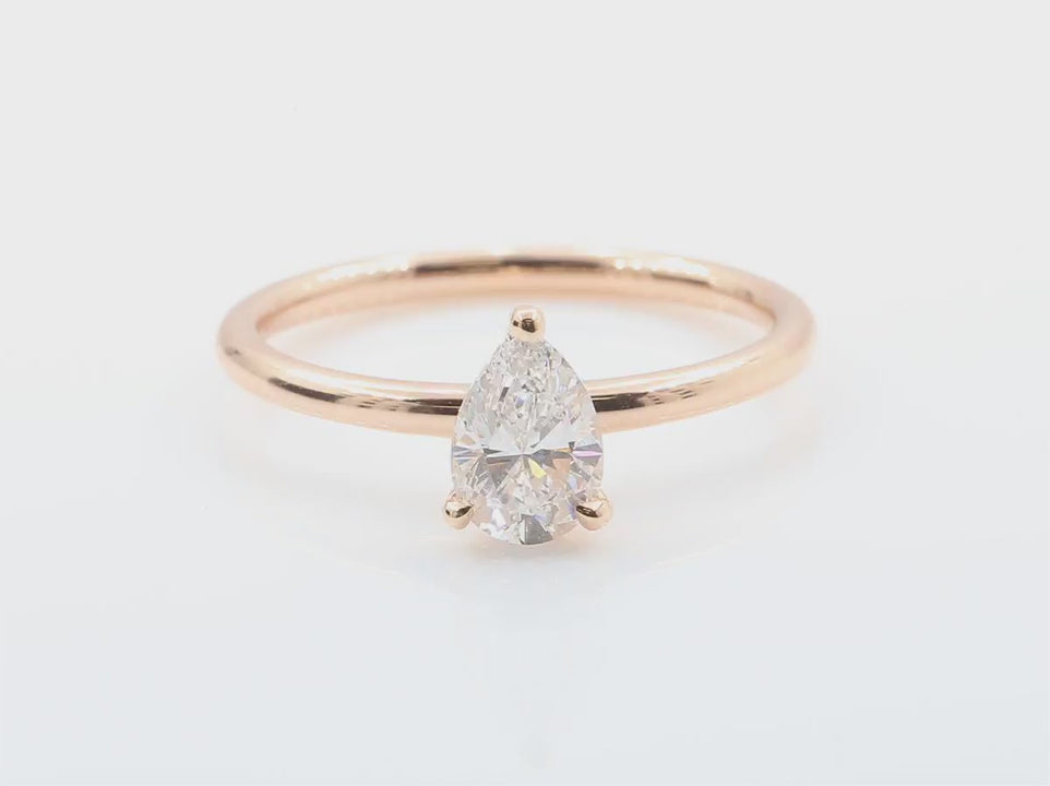 天然ダイヤモンドリング 無色 ペア SI1 0.837ct 映像