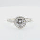 18K Colorless Diamond Ring Round-cut - 1.196ct