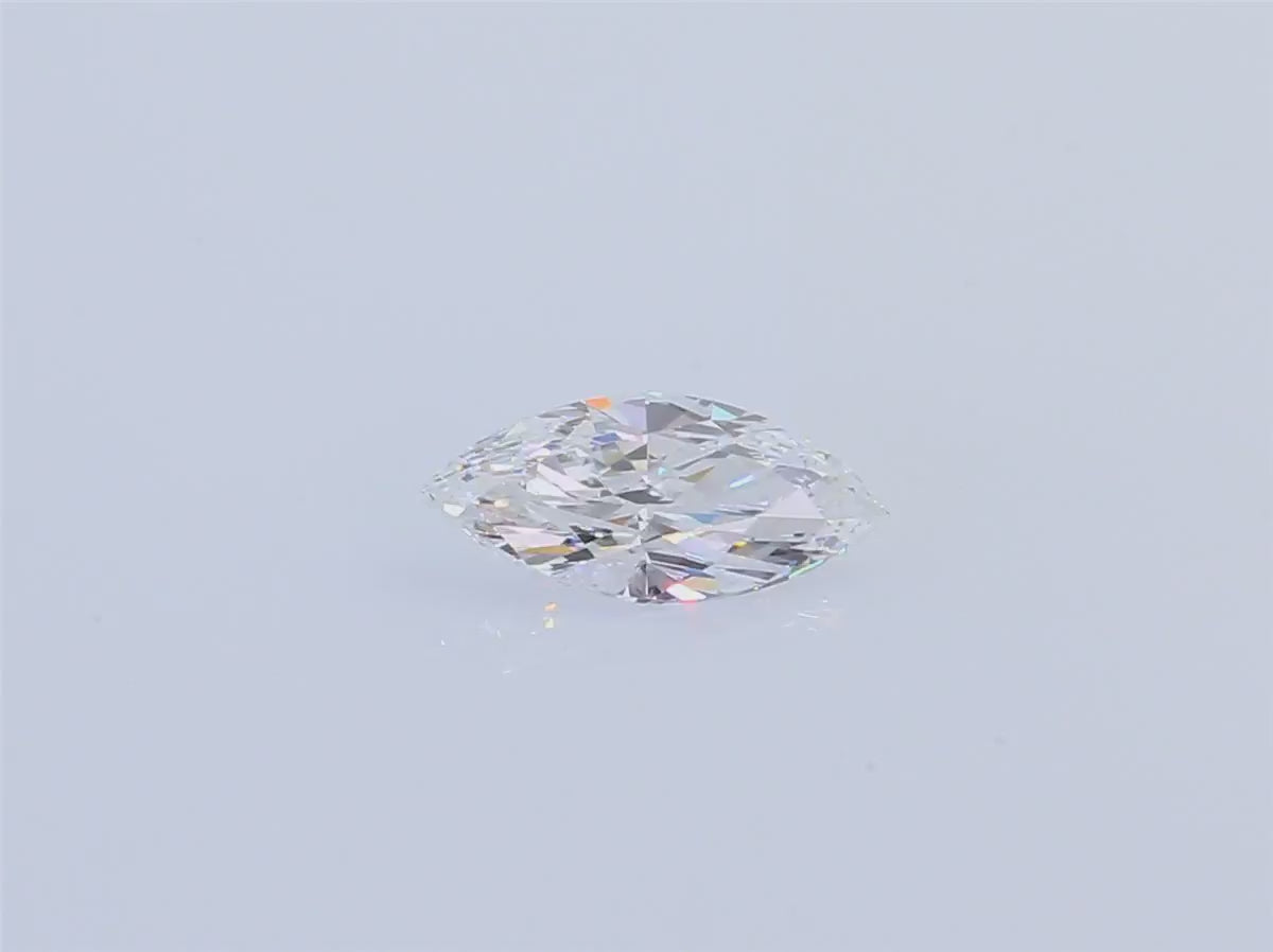 天然ダイヤモンドルース 0.518ct 無色D マーキス ダイヤモンド映像