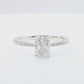 18K Emerald-cut Colorless Diamond Ring - 1.22ct