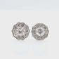 18K Diamond Earrings Round Cut - 0.866ct