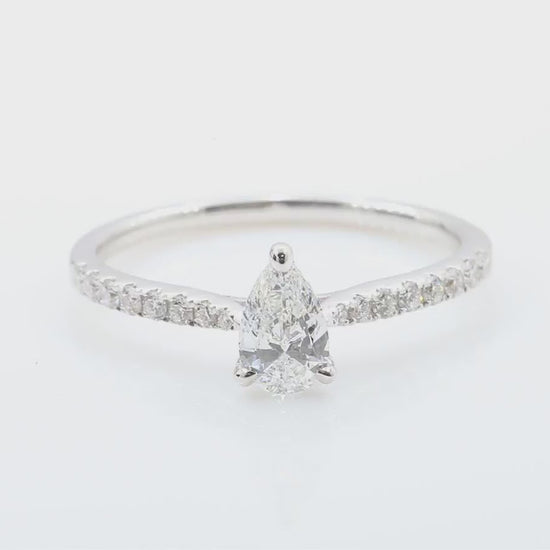 天然ダイヤモンドリング 無色 ペア IF 0.6ct 映像