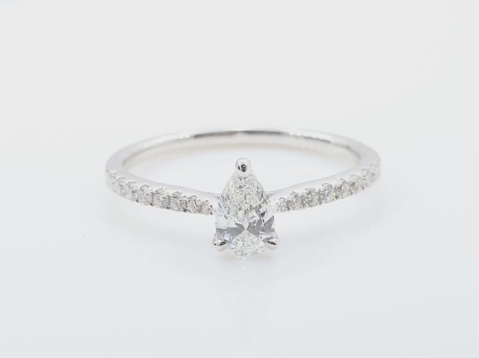 天然ダイヤモンドリング 無色 ペア IF 0.6ct 映像