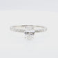 Oval Colorless Diamond Ring - 0.93ct