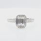 天然ダイヤモンドリング 1.496ct Emerald 18KWG 映像