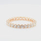 18KPG Round-Cut Diamond Eternity Ring - 1.12ct