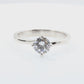 18K 無色D ダイヤモンドリング 0.696ct ラウンド