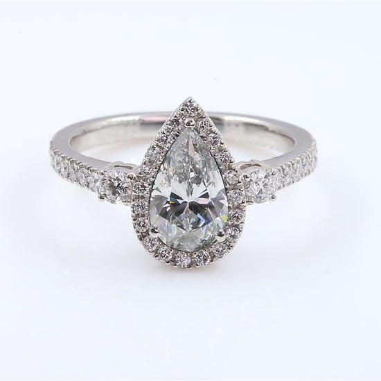 Mael ファンシーライトグリーン オーバル・ダイヤモンドリング 1.48ct 天然 SI-1 GIA リング映像