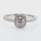 Mael Cushion Faint Pink Diamond Ring - 0.795ct