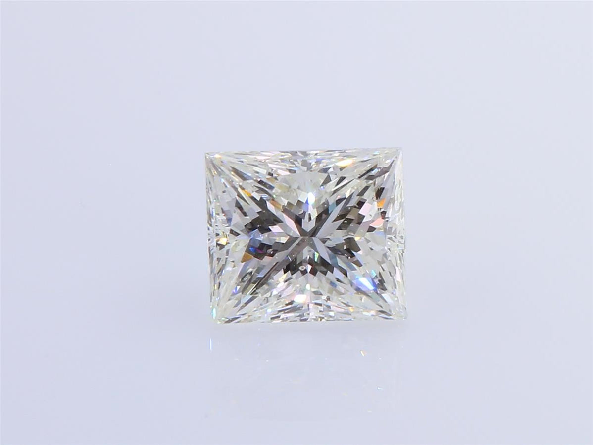 天然ダイヤモンドルース 3.097ct 無色I プリンセスカット ダイヤモンド映像