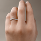 18K V字ライン ダイヤモンドリング 0.49ct