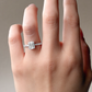 18K バゲット天然ダイヤモンドリング 0.67ct