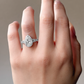 PT950 無色F ダイヤモンドリング 2.548ct SI2 ペアカット