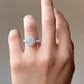 Oval Design Colorless Diamond Ring - 0.9ct