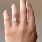 18KWG 無色F 天然ダイヤモンドリング 1.018ct オーバルカット
