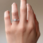 18KWG 無色E 天然ダイヤモンドリング 0.49ct ラウンドカット