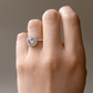 18K Cushion-cut Light Grayish Purplish Pink Diamond Ring - 1.177ct