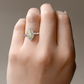 18K イエローダイヤモンドリング 0.844ct Fancy Yellow SI2 マーキス