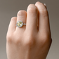 PT900 イエローダイヤモンドリング 2.21ct Fancy Light Yellow SI1 オクタゴン