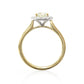 18K Oval-cut Fancy Light Yellow Diamond Ring - 1.547ct