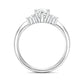 PT900 Oval-cut Near Colorless Diamond Ring - 0.477ct